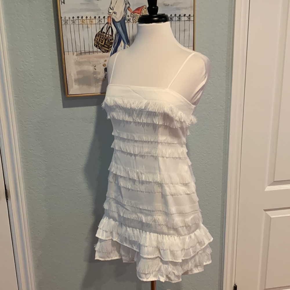 Princess Polly White Ruffle Dress - Picture 4 of 11